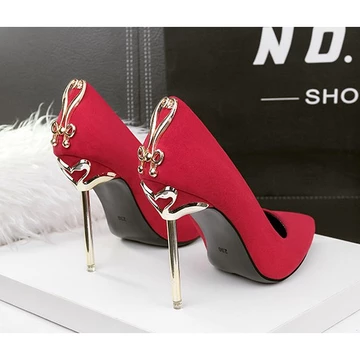 Giày Cao Gót Mũi Nhọn Giày Cao Gót Stiletto Giày Cưới Giày Dự Tiệc Phiên Bản Hàn Quốc Giày Cao Gót Gợi Cảm Hộp Đêm Thoải Mái Mỏng Hơn Nhìn Hai Gót Cao