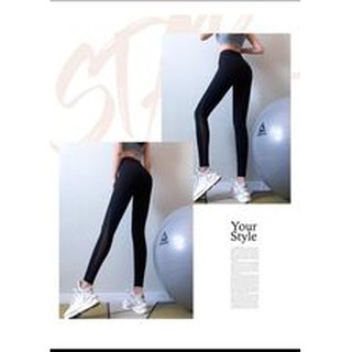 Quần dài QT05 phối lưới màu đen chất thun lạnh tập yoga,gym,erubic, chạy bộ hàng VNXK