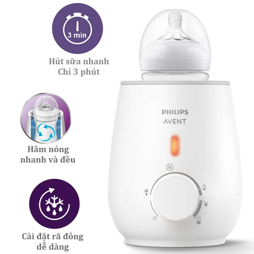 Ảnh Philips Avent Máy hâm sữa và thức ăn siêu tốc SCF355/09 2