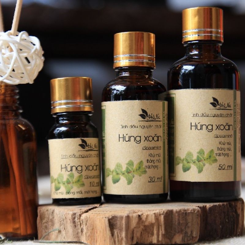 Tinh dầu húng xoăn - Tinh dầu Hà Na - Mùi thơm đồng quê, nhẹ nhàng - khử mùi, khử khuẩn hiệu quả