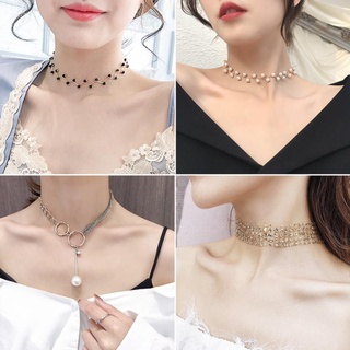 Vòng cổ ngọc trai nữ, choker ngọc trai thời trang phong cách vintage - Happy Life 4U