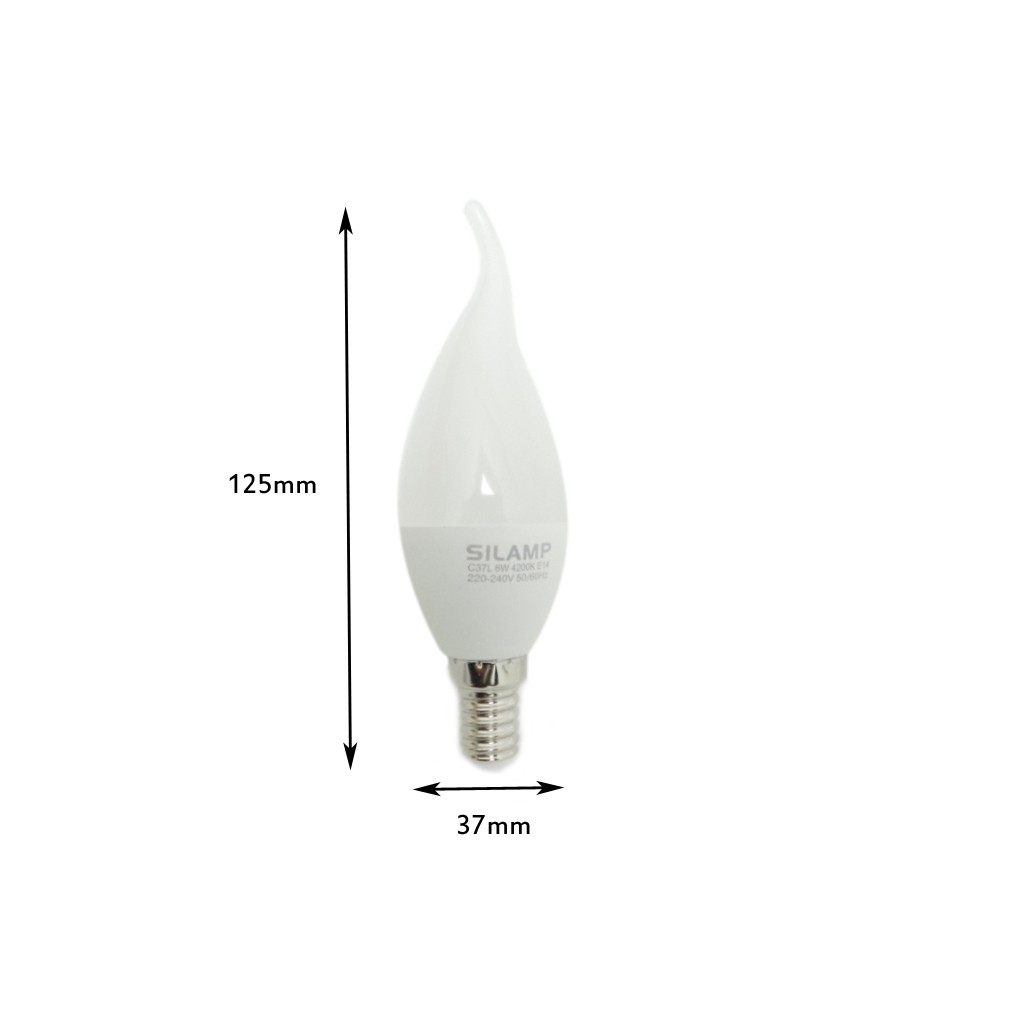 Bóng đèn Led ngọn nến C37L / C37 6W - 8W E14 | BigBuy360 - bigbuy360.vn