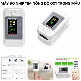 (XẢ HÀNG) Máy đo nồng độ oxy trong máu spO2 và nhịp tim loại tốt - Hàng chính hãng