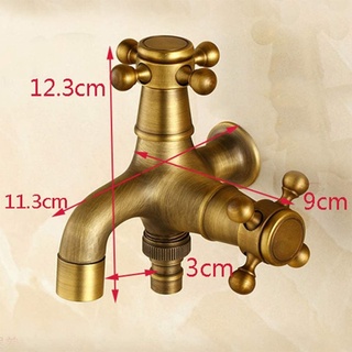 European Style Antique Faucet Dual Purpose Mop Pool Faucet Wall Mounted