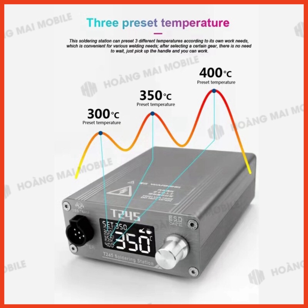 Máy hàn cầm tay phù hợp mũi hàn C245 OSSTEAM T245