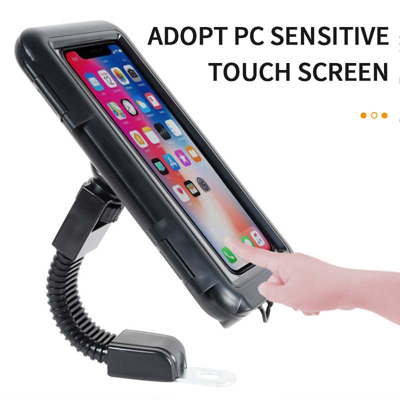 SEAMETAL Giá đỡ điện thoại gắn tay lái xe máy/xe đạp chống nước kích thước 4-6.5 inch tiện lợi