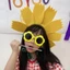 SY Ngộ nghĩnh Ảnh Đạo Cụ Sáng Tạo Hoa Hướng Dương Băng Đô Cho Bé Gái Cho Trẻ Em Ngọt Ngào Mũ Phụ Kiện Tóc Tiệc Sinh Nhật De