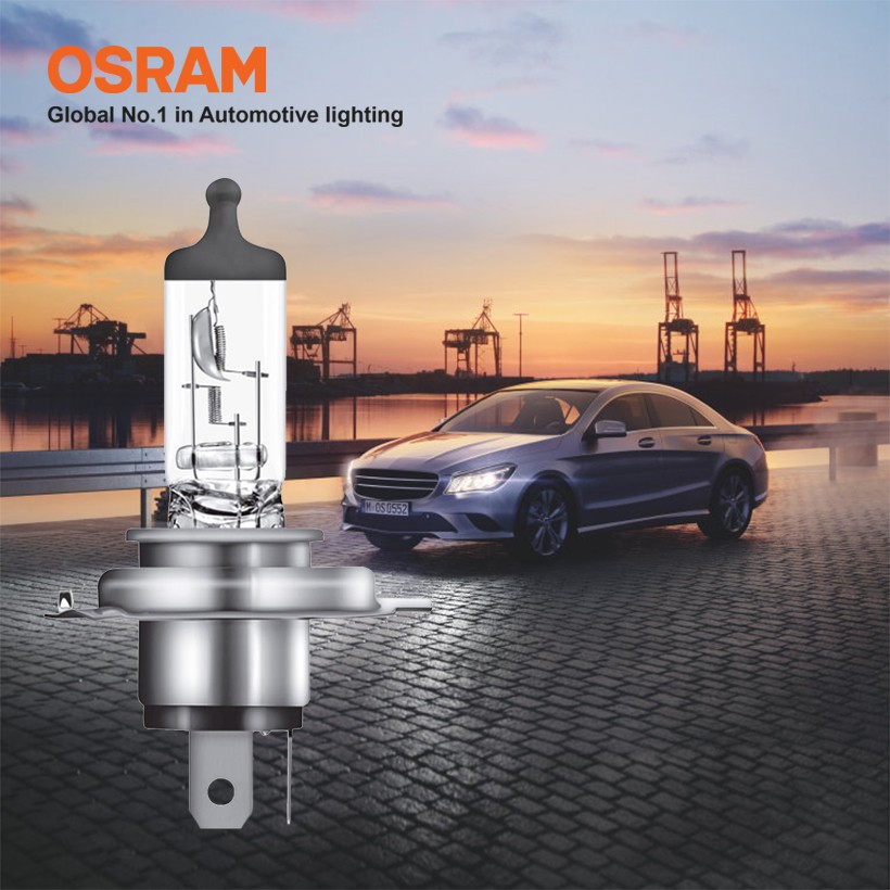 Bóng Đèn Pha/Cos Halogen OSRAM Original Dùng Cho Xe Ô Tô Xe Hơi Xe Máy Chân H4 12V 60/55W 64193-01B - 3200K 1650/1000LM