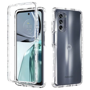 Dành Cho Motorola Moto G62 G82 G52 G42 G32 G22 G51 G60 G30 G20 G10 5G Hai Lớp Lai Chống Trầy Xước Màu Chống Sốc Toàn Thân Vỏ Trong Suốt