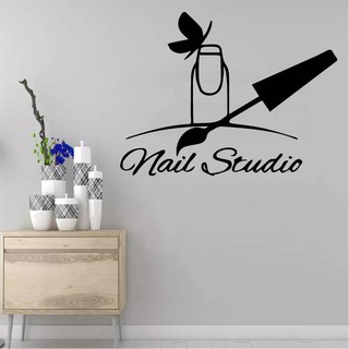 Decal Trang Trí Cửa Tiệm Nail - Spa - HairSalon - Nối Mi, tạo điểm nhấn thu hút khách hàng P6