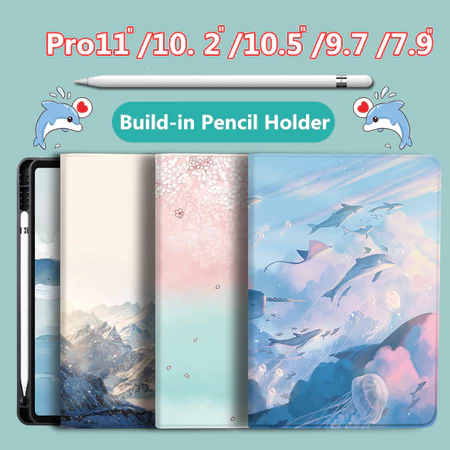 Dành cho iPad 7th 8th 9th thế hệ iPad 10.2 10th / iPad 11th 2025 apple ipad 5 / 6 Vỏ máy tính bảng 9,7 inch 10.5 inch 10.2 Vỏ ipad có khe cắm bút Mini6 / Mini7-8.3 '' Pro11 "M4 / M5-2024 / 25