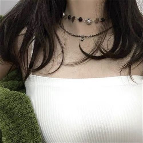 Vòng cổ Mặt Đá Phong Cách Hàn Quốc Cổ Điển Cho Nữ