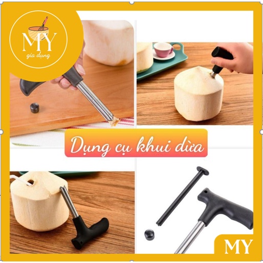 Dụng cụ khui đục lỗ trái dừa Vạn Lợi siêu nhanh tiện lợi Chắc Chắn