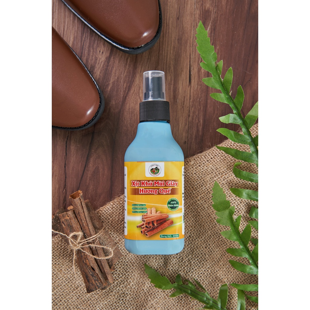 Ảnh Xịt Khử Mùi Giày Hương Quế Trà Bồng 200ml 2