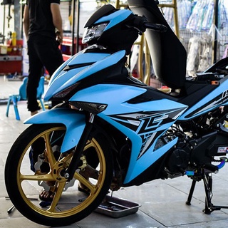 Tem trùm exciter 150 xanh ngọc đen, tem exciter 150, team trùm exciter 150, tem xe exciter 150, team trùm ex 150, team x