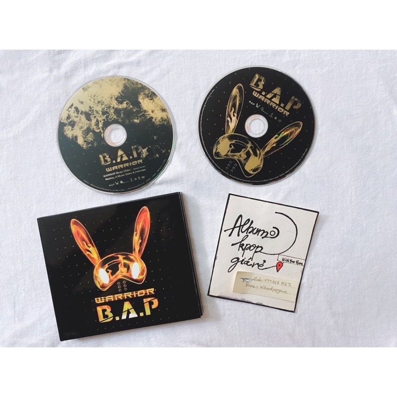 Bap B.A.P Album Nhật Warrior gồm cd dvd và Mini booklet như hình