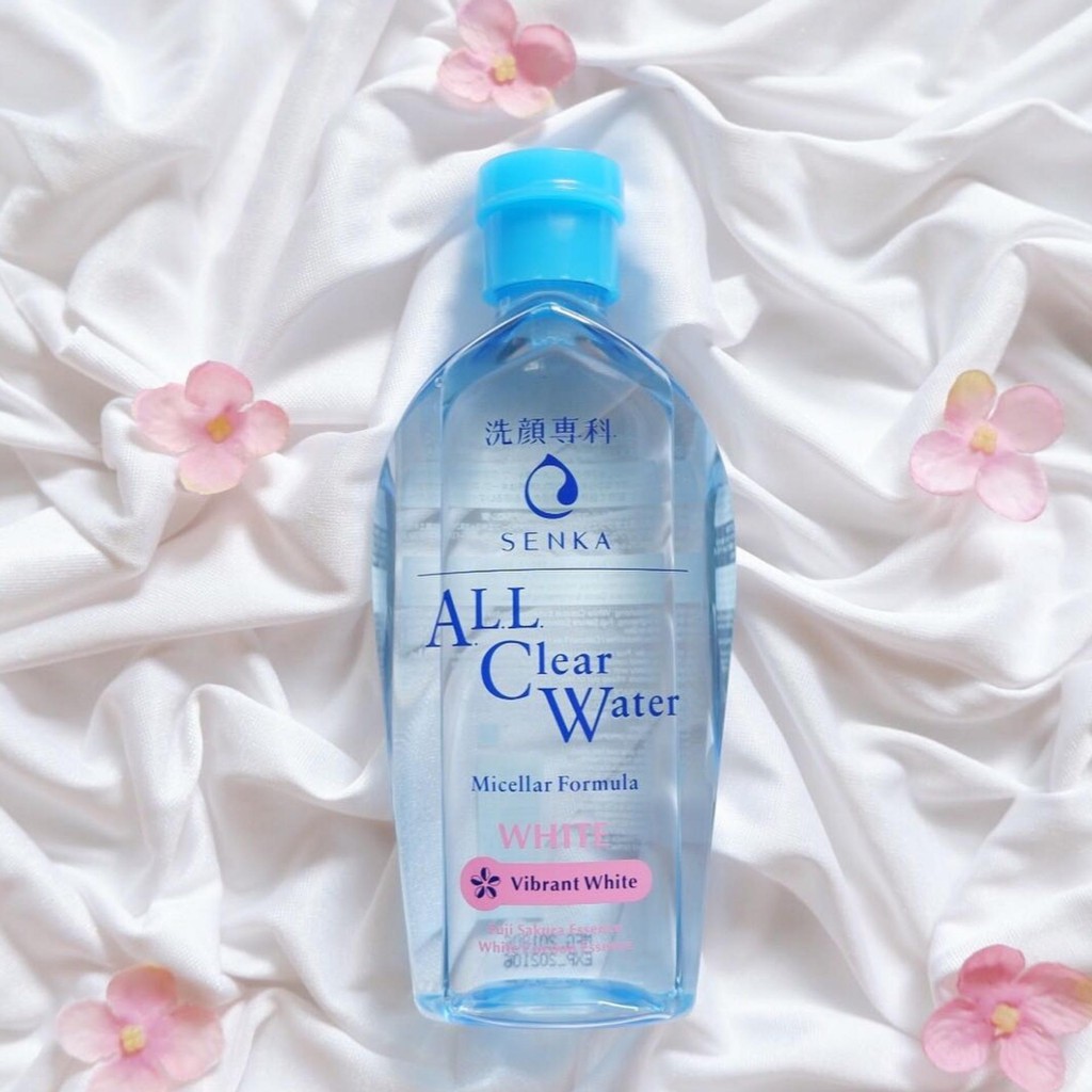 Nước tẩy trang dưỡng trắng Senka All Clear Water Micellar Formula White 230ml-Hồng | Shopee Việt Nam