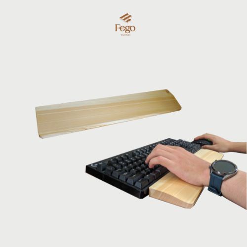 [Mã BMLTA35 giảm đến 35K đơn 99K] Kê lót tay bàn phím bằng gỗ tự nhiên chống trượt FEGO