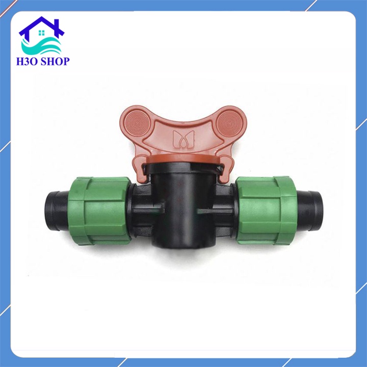 Van khóa ống nhỏ giọt 16mm, van khóa dây tưới nhỏ giọt dẹp