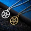 SQ Siêu Nhiên Dean Castiel Winchester Pentagram Mặt Trời Phim Và Truyền Hình Ngoại Vi Thời Trang Dây Da Vòng Cổ gif