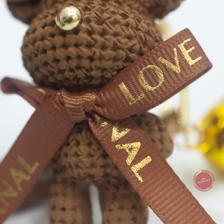 Móc Chìa Khoá Gấu Thắt Nơ Cute, Móc Khoá Keychain Hình Gấu Dễ Thương