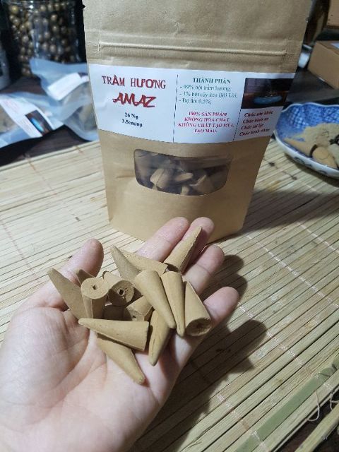 NHANG ĐÀN TRẦM HƯƠNG - hộp 500gram 650 cây 23cm
