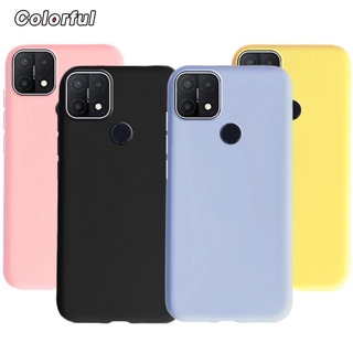 Ốp điện thoại TPU mềm màu kẹo mặt nhám chống sốc cho OPPO A15 2020 CPH2185