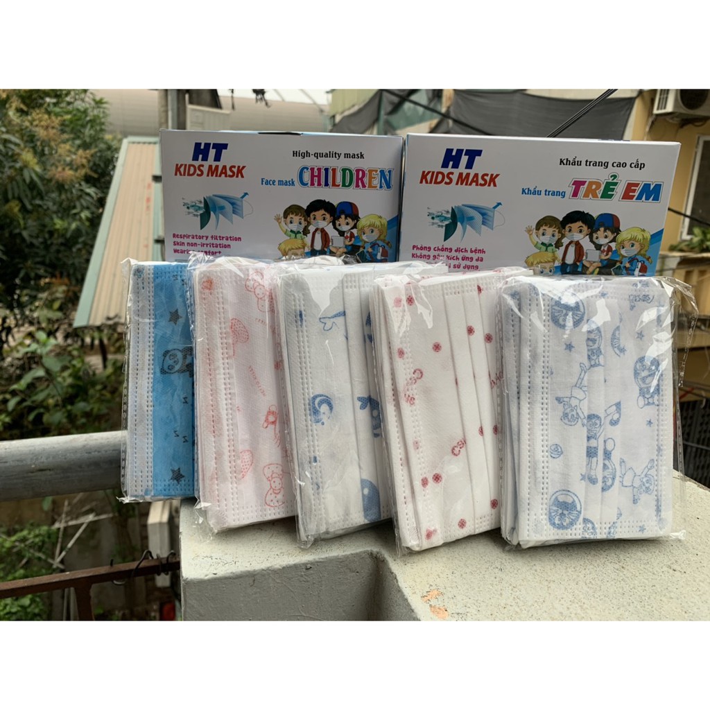 Hộp 50 Khẩu Trang Y TẾ BÉ, Dành Cho Bé, Khẩu Trang Em Bé