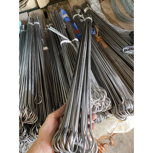 10 Que xiên nướng inox không rỉ dài 60cm - xiên inox chuẩn xịn sáng ...