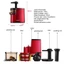 Máy ép hoa quả trái cây tốc độ chậm vắt kiệt bã Chính hãng SATVM JE-07