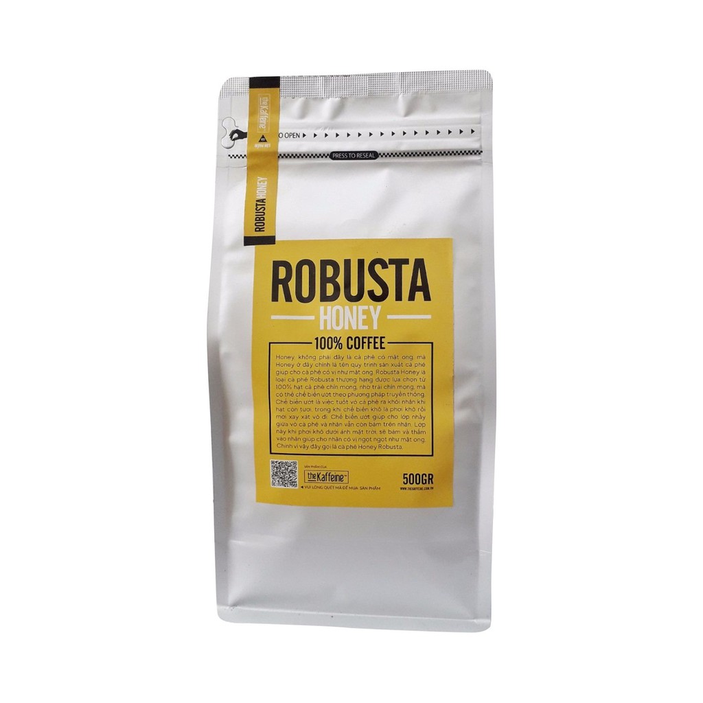 [Mã BMLTA35 giảm đến 35K đơn 99K] Cà phê Robusta Honey 500g The Kaffeine Coffee