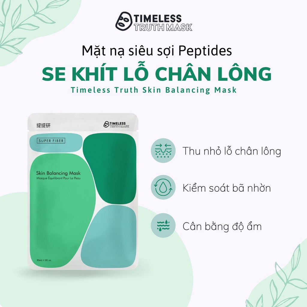 Ảnh Mặt nạ Lụa Peptide se khít lỗ chân lông Timeless Truth Mask (Hộp 5 tấm x 30ml) 3