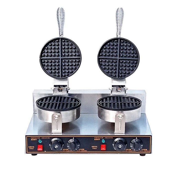Máy làm bánh waffle trái tim công nghiệp 2400W kiểm soát nhiệt độ chính xác, bánh thơm ngon
