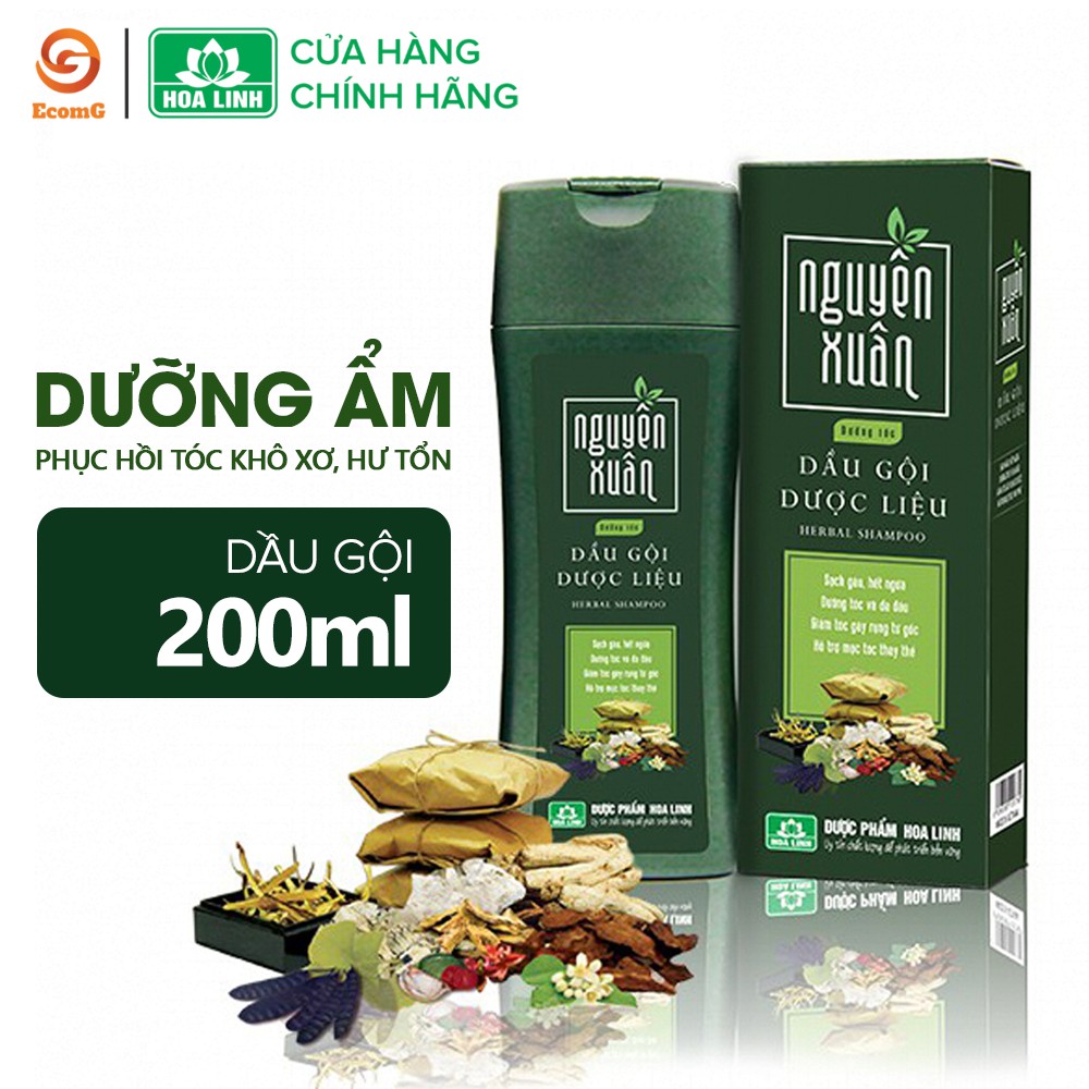 Ảnh Combo dầu gội và dầu xả dược liệu Nguyên Xuân phục hồi mái tóc suôn mượt, óng ả, bồng bềnh tỏa hương - GlobalPharma 2