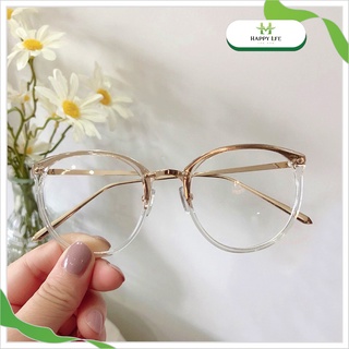 Gọng kính cận nữ, mắt kính tròn thời trang nam nữ phong cách Hàn Quốc - Happy Life 4U