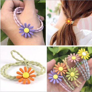 [COMBO 10] Thun Cột Tóc Cho Nữ Dễ Thương Nhiều Màu🍀FREESHIP🍀Dây Chun Cột Tóc Hoa Cúc Xinh Xắn,Phong Cách Hàn Quốc