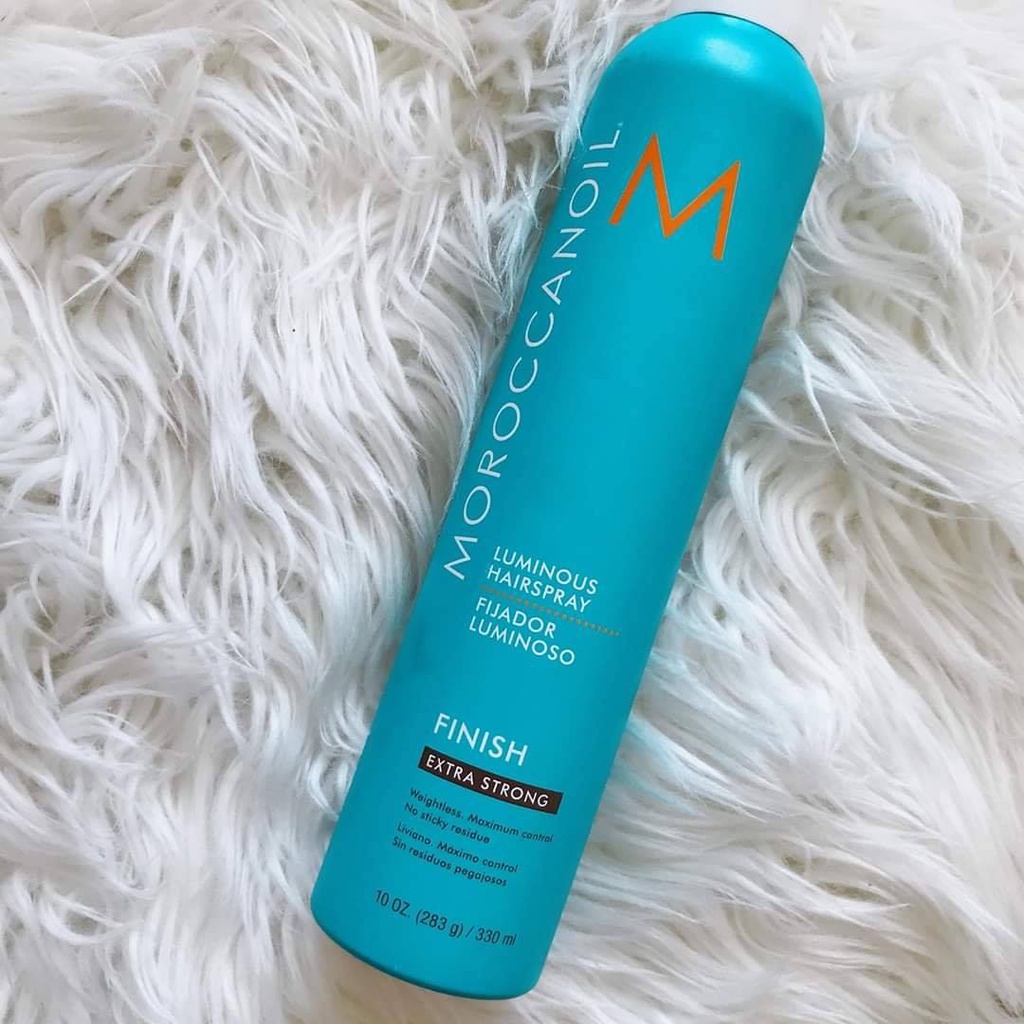 Gôm xịt giữ nếp tóc linh hoạt siêu cứng Moroccanoil Finish Luminous  Hairspray EXTRA STRONG 330ml | Shopee Việt Nam