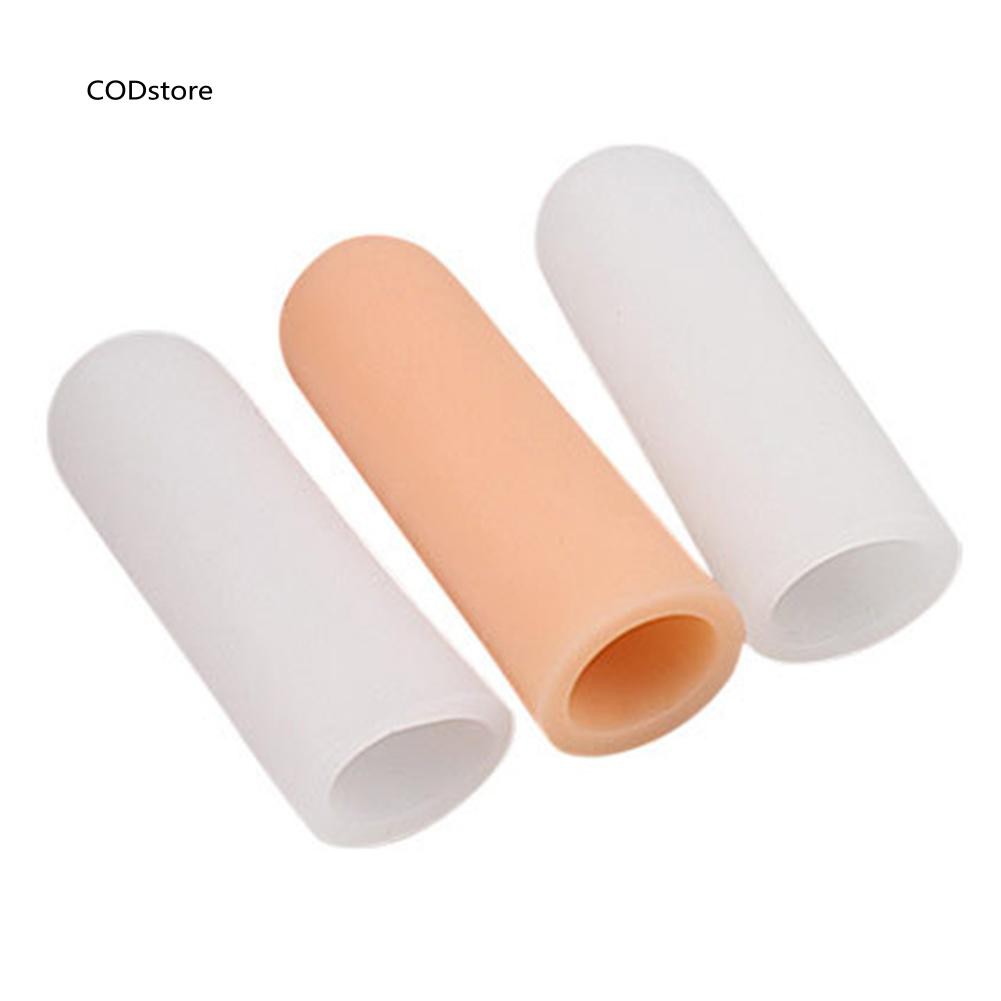 Set 1 cặp ống silicon mềm bảo vệ giảm đau đầu ngón tay đa dụng