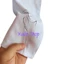Áo dài trắng học sinh cổ vuông 04 tà lụa nhật truyền thống may sẵn
