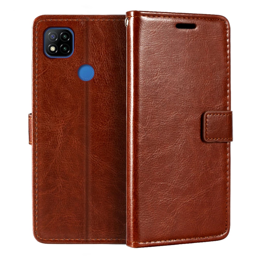 Ốp Lưng Điện Thoại Dạng Ví Da Lật Dành Cho Xiaomi Redmi 9 9A 9AT 9C NFC 9T