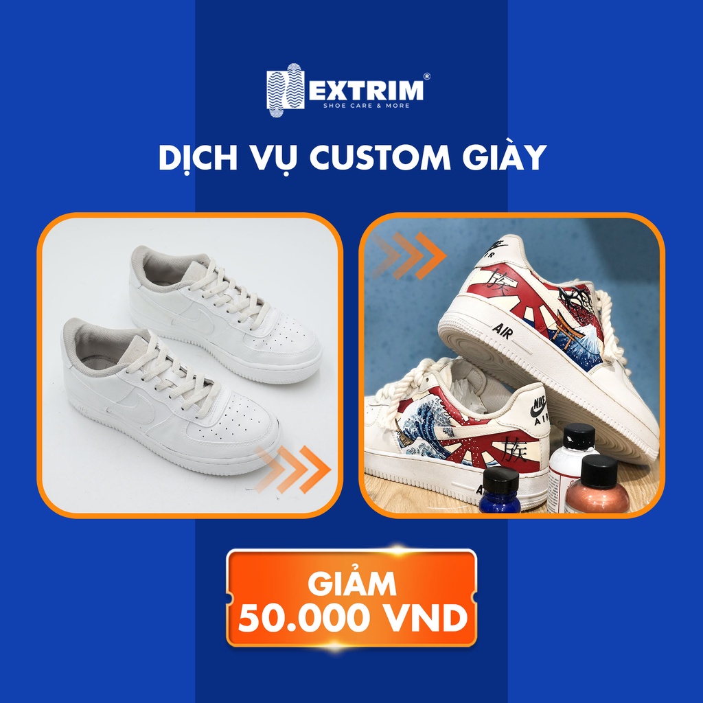 HCM [E-voucher] - Giảm 50K cho dịch vụ custom giày tại EXTRIM Vệ Sinh Giày