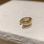 FUJIOU Bông Tai Hàn Quốc Cho Nữ Kim Loại Trang Sức Thời Trang Không Xuyên Nữ Zircon Vòng Đeo Tai