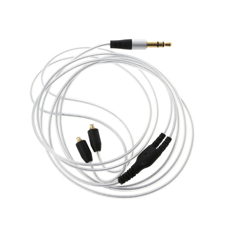 Vhbw cavo audio AUX compatibile con Shure SE215, SE315, SE425, SE535, SE846 cuffie - Con jack da 3,5 mm, 120 cm, grigio | Leroy Merlin