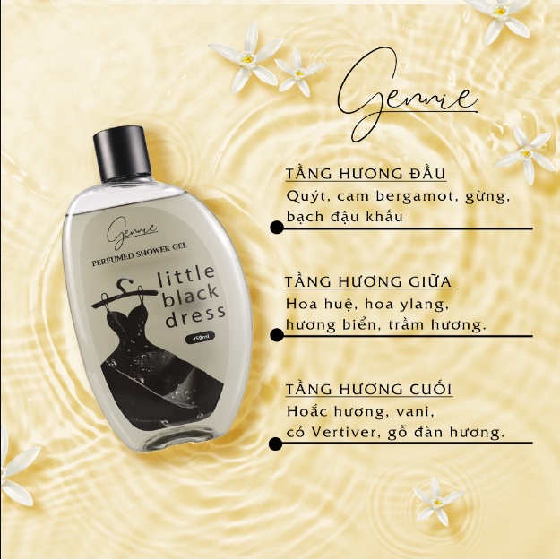 Ảnh Sữa tắm nước hoa Nữ Gennie Little Black Dress 450ml 1