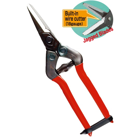 Kéo cắt cành cao cấp Nhật bản Chikamasa E-6C, chiều dài lưỡi 42mm, lưỡi thép carbon chất lượng cao siêu bén