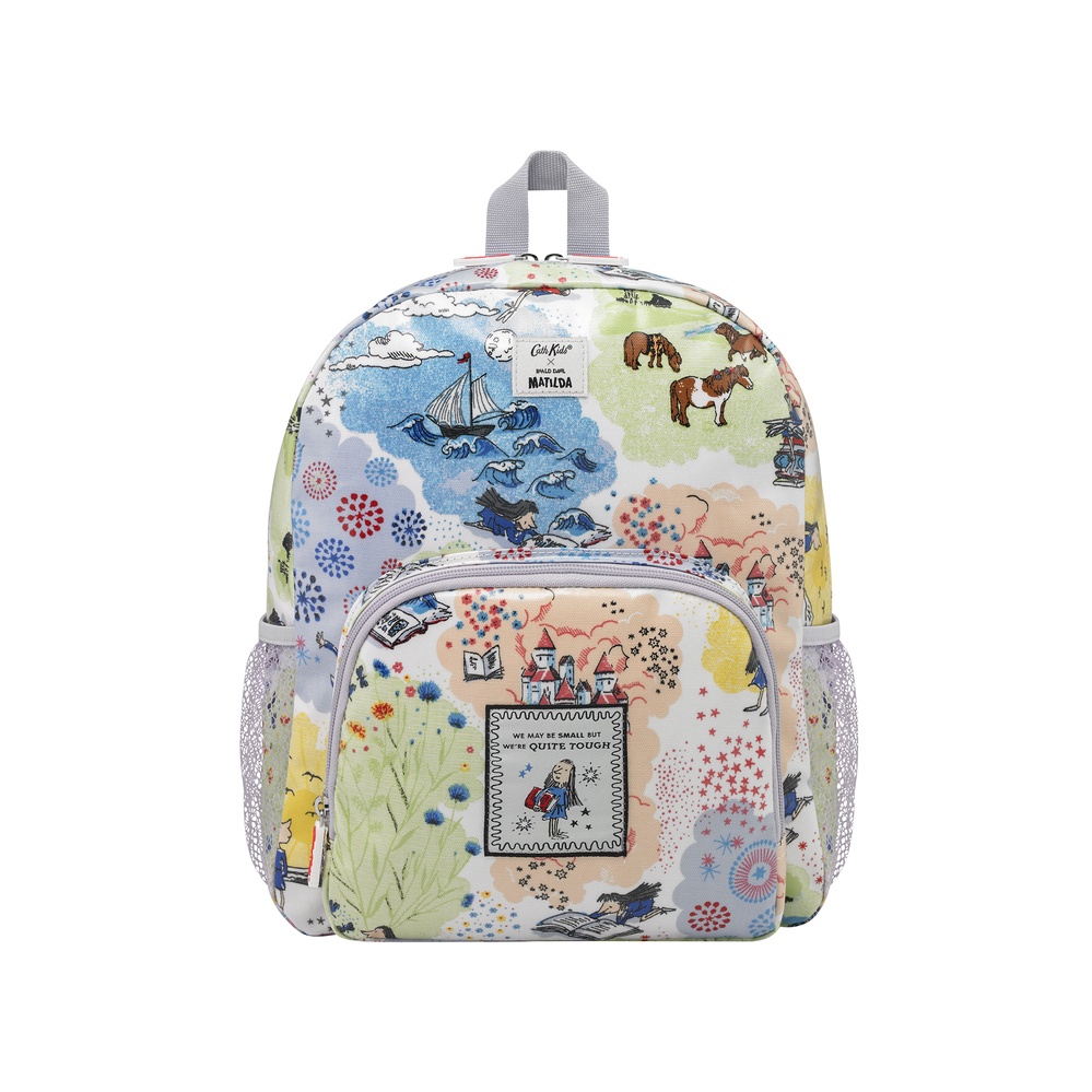 Cath Kidston - Ba lô cho bé /Kids Classic Large Backpack with Mesh Pocket - New Worlds Scenic - Multi -1047349