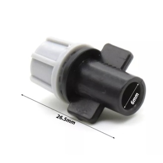 Bộ 5 Béc phun sương 7 hướng xám cao cấp- loại 1 gắn kèm van chống rò rỉ chân ren 21