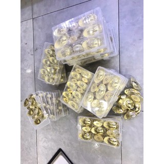 Thỏi vàng tài lộc nhiều cỡ bằng đồng nguyên khối hàng bóng đẹp vật phẩm phong thủy tài lộc