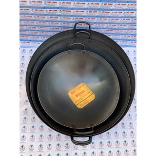 Chảo thép 60cm 2 quai chống dính CARBON, chảo chiên xào