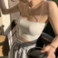 Milyfashion Ice Silk Cool Feel Sling ngắn liền mạch có miếng đệm ngực